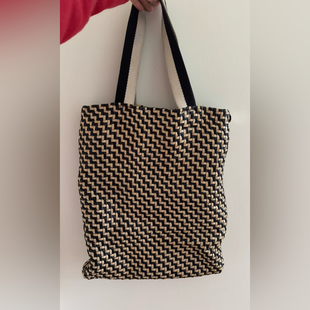 Clare V woven leather tote